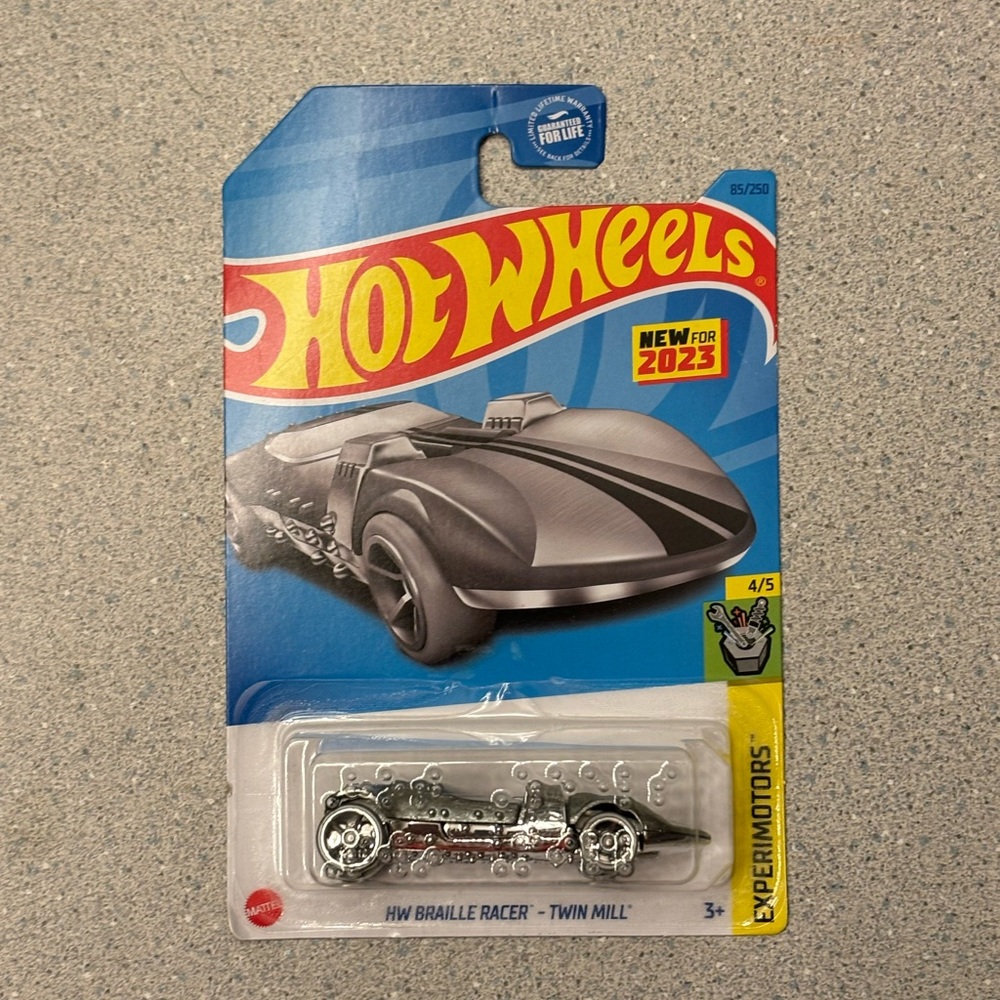 Hot Wheels Braille Racer - Twin Mill SILVER RARE